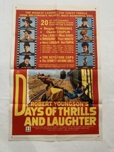 Days of Thrills and Laughter, 1961 Vintage original one sheet movie post... - $49.49