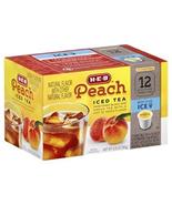 H.E.B Peach Iced Tea 12 Single Cups Compatible with Keurig K-cup Brewers... - £54.47 GBP