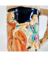 Beer Stein Mug Made In Japan German Minstrel Theme Ceramic c1960s Antiqu... - $34.16 CAD