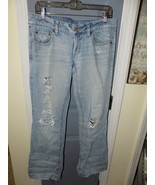American Eagle Favorite Boyfriend Low Rise Distressed Jeans Size 6 Women... - £20.09 GBP