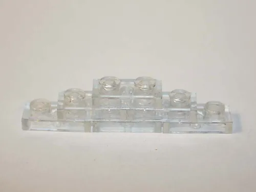 Clear Transparent 1X2 Set Of 6 Brick Pieces Minifigure Custom  - £5.14 GBP