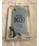 NEW! iHOME SLIM SOFT TOUCH CASE iPHONE X S [BLUE] - £19.78 GBP