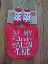 Be My First Valentine Bib And Socks Newborn - £22.99 GBP