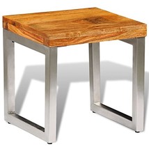 Sheesham Wood Coffee Table Vintage Side Table Rustic End Furniture Livin... - $79.19