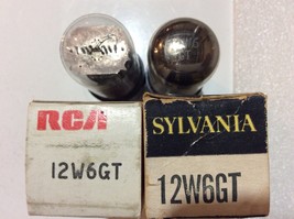 12W6GT RCA and Sylvania Lot of Two (2) Tubes NOS NIB / Valves - £6.18 GBP