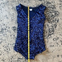 Womens Sequins Leotard Dancewear Metallic One Piece Bodysuit Dance Perfo... - £23.53 GBP