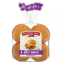 Pepperidge Farm Soft White Hamburger Buns, 8 Count 14.5 oz. Bags 7187 - £24.89 GBP+