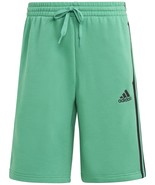 adidas Men&#39;s 3-Stripes 10&quot; Fleece Shorts Court Green-Small - €18,87 EUR