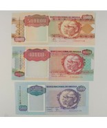 1991 Angola 3-Notes Currency Set 500 10,000 &amp; 500,000 Kwanza Uncirculated - $995.05 MXN
