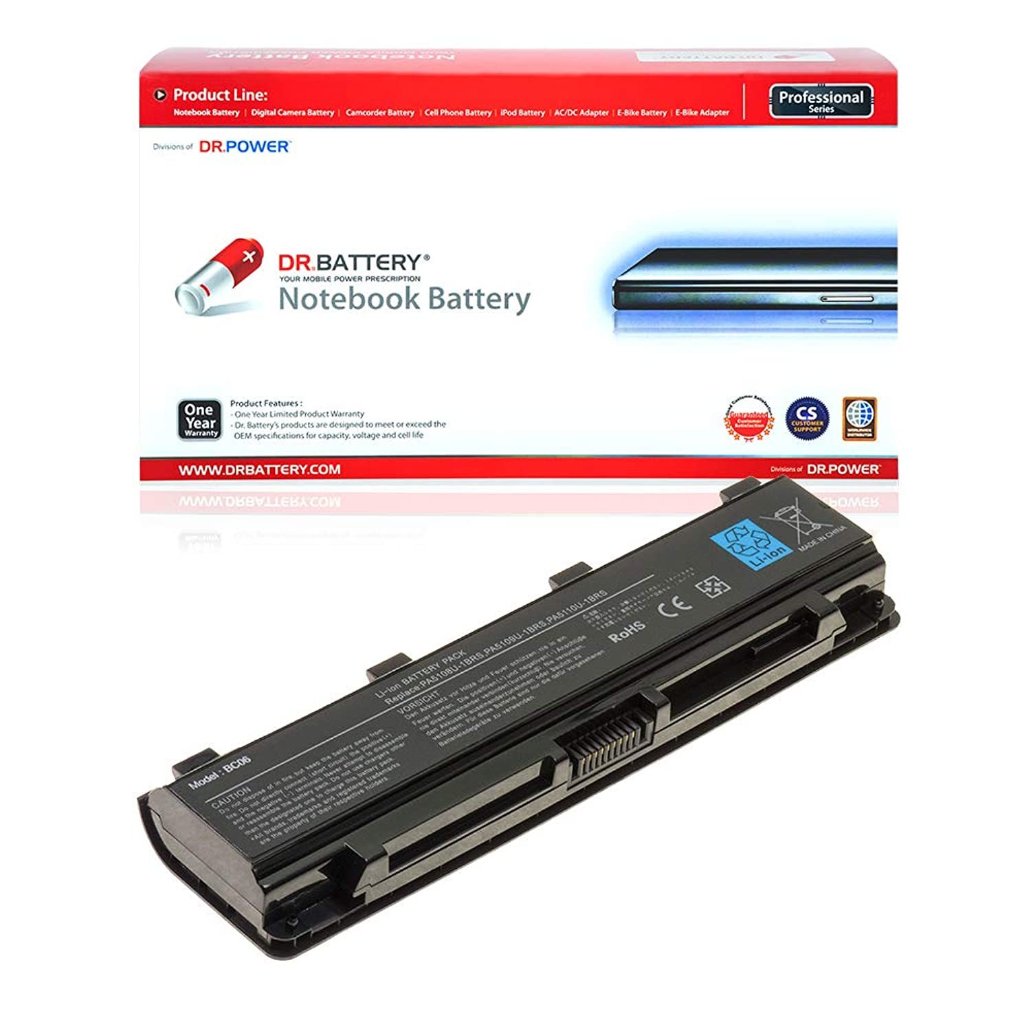 DR. BATTERY Laptop Battery Compatible with Toshiba PA5109U-1BRS Battery Satellit - £41.08 GBP