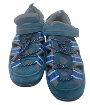 OrthOFeet Women&#39;s Sport Sandal Blue Size 7 X-Wide Excellent - $28.49