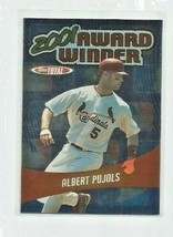 Albert Pujols (St. Louis Cardinals) 2002 Topps 2001 Award Winner Insert #AW2 - £3.86 GBP