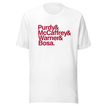 San Francisco 49ERS Star Teammates T-SHIRT Brock Purdy Mc Cafrrey Warner &amp; Bosa - $17.33+