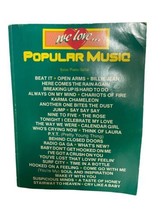 We Love Popular Music 1983 Voice Piano Guitar Green 128 pg Michael Jackson Queen - £5.65 GBP