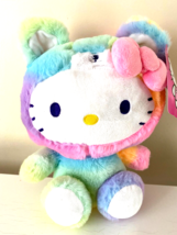 Hello Kitty Plush Toy 9.5 inch Rainbow Sherbet Bear. NWT. Official - $16.75