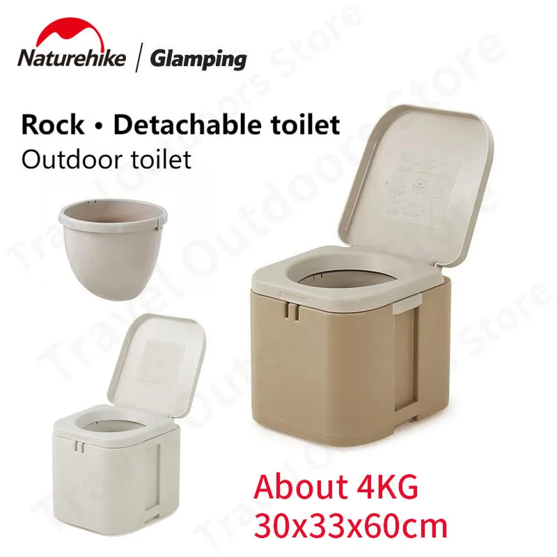 Naturehike Outdoor Mobile Toilet Portable Removable Internal Barrel Camping - £158.61 GBP