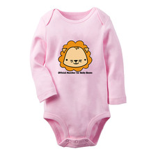 Official Member For Baby Boom Funny Bodysuit Baby Animal Lion Romper Kids Outfit - £7.91 GBP+