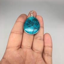 9.7g, Wire Wrapped Sonora Sunset Chrysocolla Cuprite Cabochon @Mexico,SC505 - £12.74 GBP