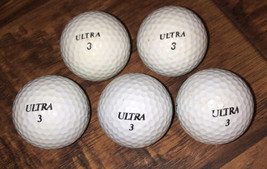 Ultra AR32 Set Of 3 Golf Balls &amp; 2 Ultra Wilson 432 (5 Balls Total) - £9.67 GBP