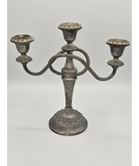 Vintage Ian Heath Lanthe Silver Plate English 3 Cup Candleabra - $130.69