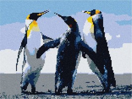 Pepita Needlepoint Canvas: Penguins, 12&quot; x 9&quot; - $86.00+