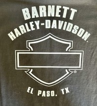 New Harley Davidson T Shirt Men S Black with White Graphic Barnett El Paso TX - £19.46 GBP