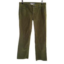 J Crew Corduroy Pants 6 Short Bootcut Green Stretch Fall Winter Casual 6S - £28.41 GBP