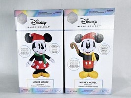 New! 22&quot; Disney Magic Holiday Mickey Mouse &amp; Minnie Airdorable Indoor In... - £23.17 GBP