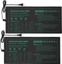 Uniform Heat Seedling Heat Mat Set – 10" x 20.75" for Thriving Indoor Pl... - $44.50