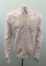 American Eagle  Men&#39;s Seriously Soft Medium Pink Stripped Long Sleeve Shirt - $12.86