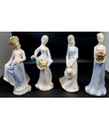 Vintage K&#39;s Collection Porcelain Figurine Set of 4, 8 1/2&quot; Tall - $49.49