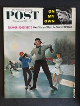 Saturday Evening Post February 8, 1958 Eleanor Roosevelt George Hughes Cover 423 - £5.53 GBP