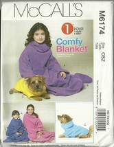 McCall&#39;s Sewing Pattern 6174 Childrens Pet Dog Comfy Blanket Booties 3 - 16 New - £8.01 GBP
