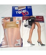 Hanes Pantyhose sz F EF 3 pairs Absolutely Ultra Sheer Celebrate Silk Re... - $42.10 CAD