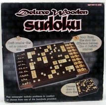 Deluxe Wooden Sudoku Board Game set Scenario Entertainment Mind challenge memory - £22.43 GBP