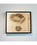 Kenan Memorial Stadium Blueprint Art, Wood Engraved Stadium Architecture... - $46.87 CAD