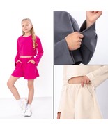 Teen Girls’ 2-Piece Set – Cropped Top &amp; Loose Shorts in Soft Cotton Knit... - $49.81 CAD+