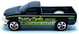 Hot Wheels 1997 &#39;97 Ford F-150 Pickup Truck Black 1/64 Rusty Pipes Plumb... - £3.53 GBP