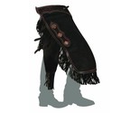 Western Adult Size 38&quot;- 41&quot; Suede Leather Saddle Horse Chinks/Chaps Rode... - $88.80