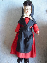 Vintage Composition Amish Character Girl Doll 6 1/2&quot; Tall - £13.37 GBP