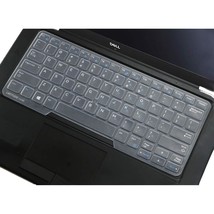 Clear Silicone Keyboard Cover Skin Compatible For 14&quot; Dell Latitude E7450 E7470  - £10.22 GBP