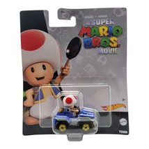 Nintendo The Super Mario Bros. Movie Hot Wheels Toad DieCast Car Mattel ... - £13.27 GBP