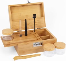 Wooden Storage Box Tray Set, Bamboo Home Decorative Box With Combination... - £31.85 GBP