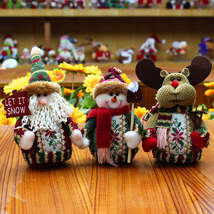 Christmas Elk Santa Claus Snowman Christmas Decorations - £10.23 GBP+