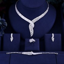 jankelly  Hotsale African 4pcs Bridal Jewelry Sets New Fashion Dubai Jewelry Set - £98.43 GBP