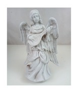 Vintage Ceramic Angel With Mandolin Decorative Christmas Figurine - $369.25 MXN