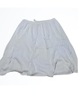 Christopher &amp; Banks White Flowey Lined Longer Peasant Style Skirt Size L... - £22.12 GBP