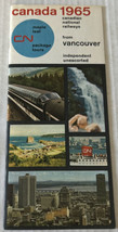 Canada Maple Leaf Package Tours National Railways Vancouver Train Timeta... - $17.77