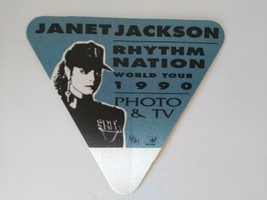 Janet Jackson Rhythm Nation Concert World Tour Backstage Pass Original Sexy 1990 - £14.93 GBP