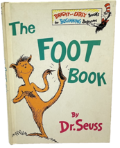 VTG Dr Seuss Book 1968 The Foot Book Random House New York Hard Cover - £11.65 GBP